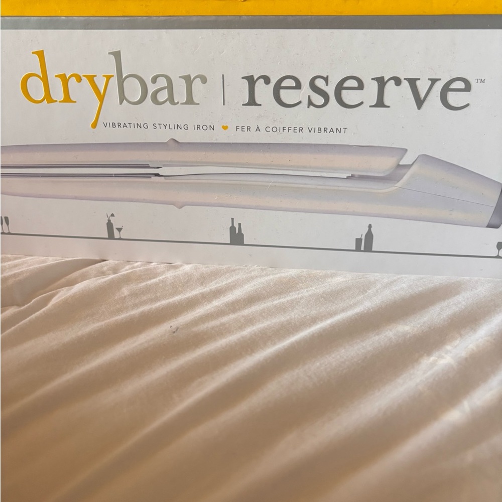Drybar Reserve Styling Iron in White and Yellow NEW IN BOX
